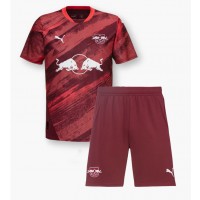 RB Leipzig Arthur Vermeeren #18 Fußballbekleidung Auswärtstrikot Kinder 2024-25 Kurzarm (+ kurze hosen)